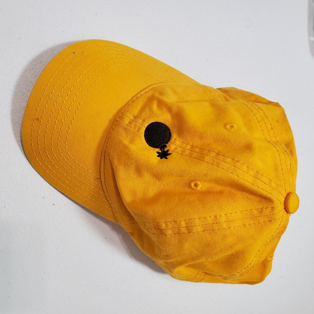 The Hundreds Men Hat One Size Yellow Baseball‎ Cap Logo Embroidered Adjustable